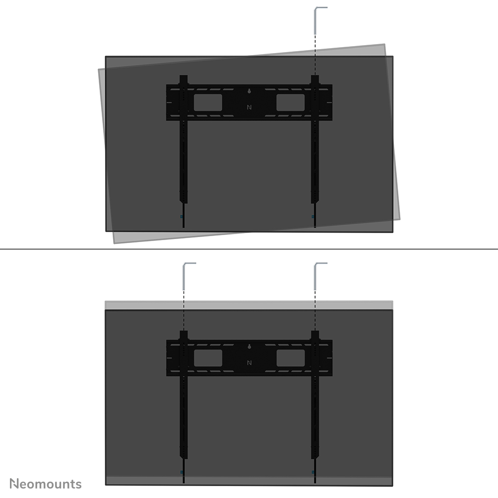 Neomounts WL30-750BL18 Heavy duty wall mount 43-98" - fixed - lockable - fast installation - TÜV